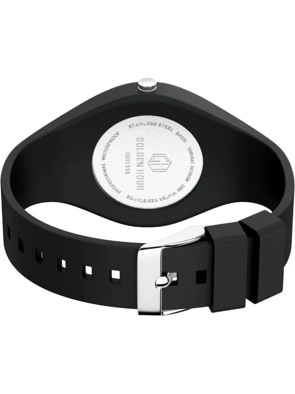 Waterproof Sports Analog Watch for Nurses & Students - Military Time, Glow Dial